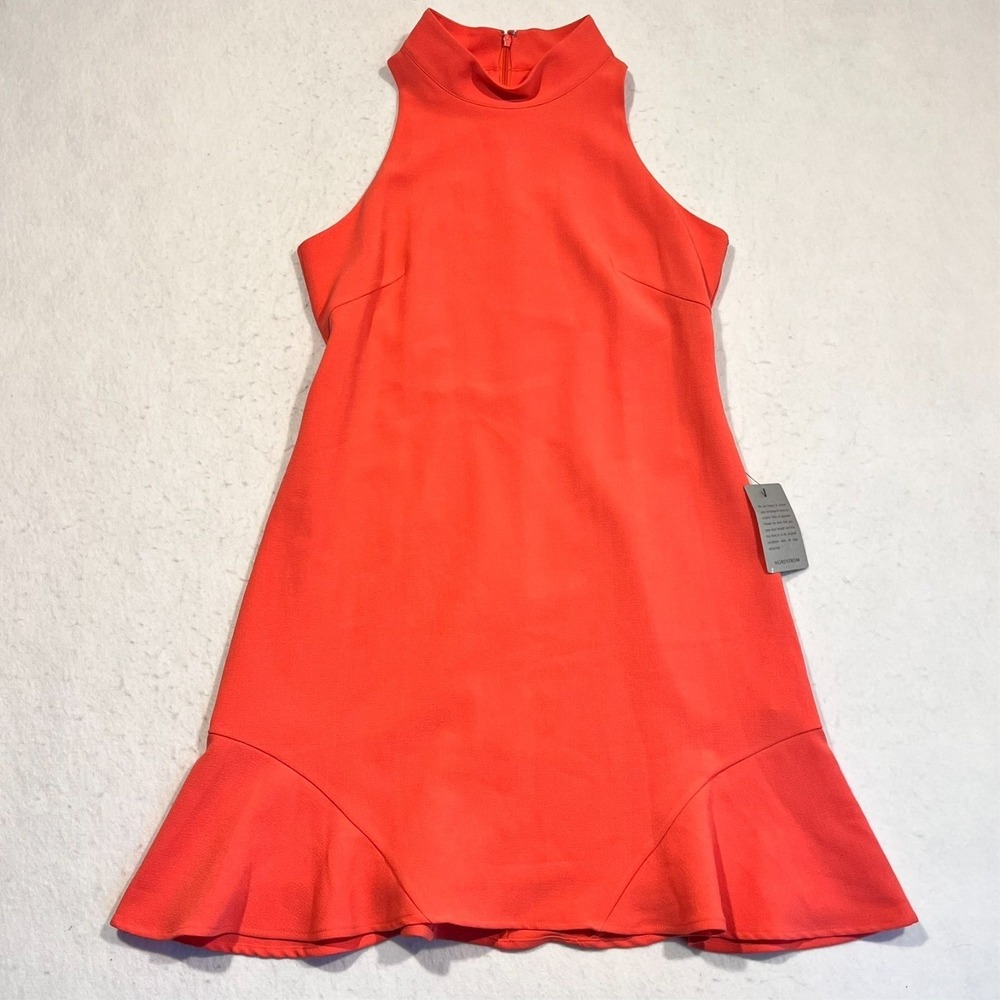 Vince Camuto A-Line Shift Dress Sleeveless High Neck‎ Salmon Size 10 NWT